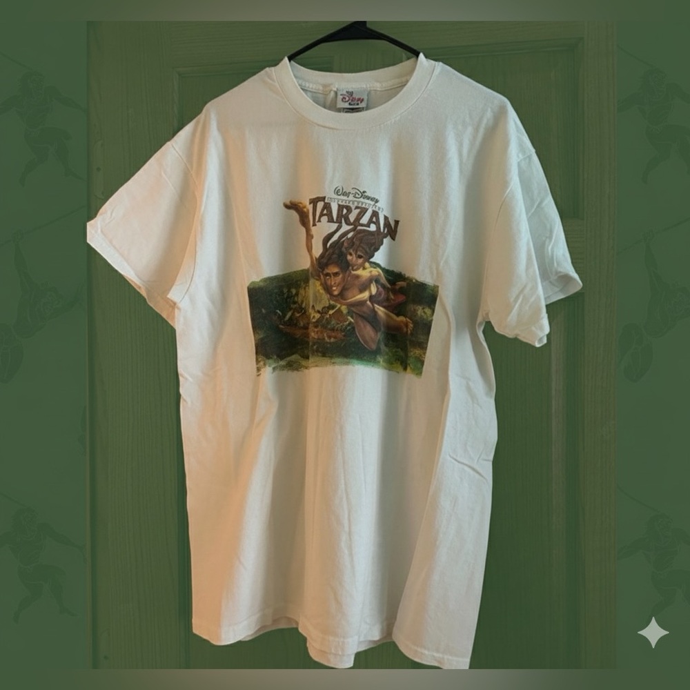 Walt Disney Pictures Tarzan Movie Promo TShirt Vintage Tee Jane 1999 Rare